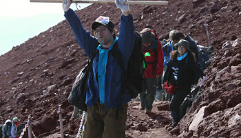 Mt. Fuji, a national treasure and maybe most famous icon of Japan, you can join our staff and students once a year for an exciting night climb to the peak.