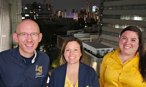 Lakeland President Dr. Beth Borgen Visits Japan Campus