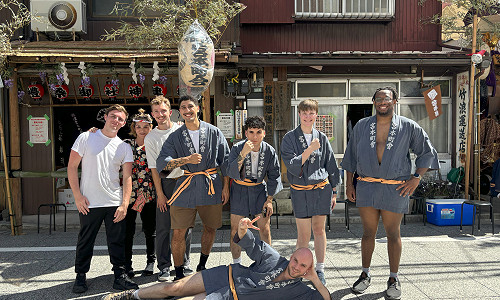 LUJ Students Participate in Nezu Shrine Mikoshi Festival